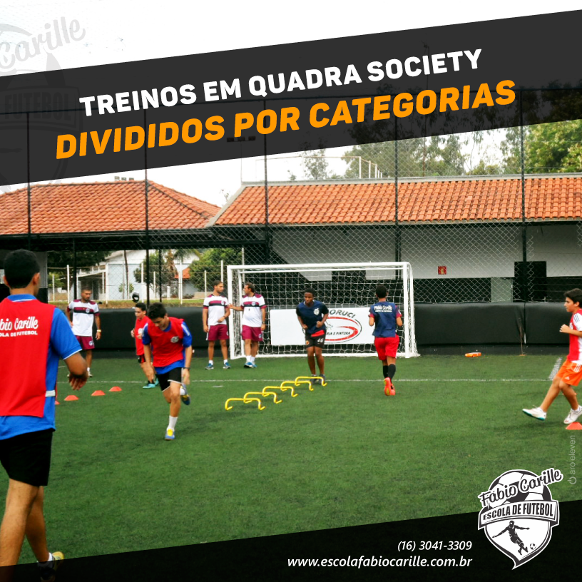 Treinos na Fábio Carille Escola de Futebol 