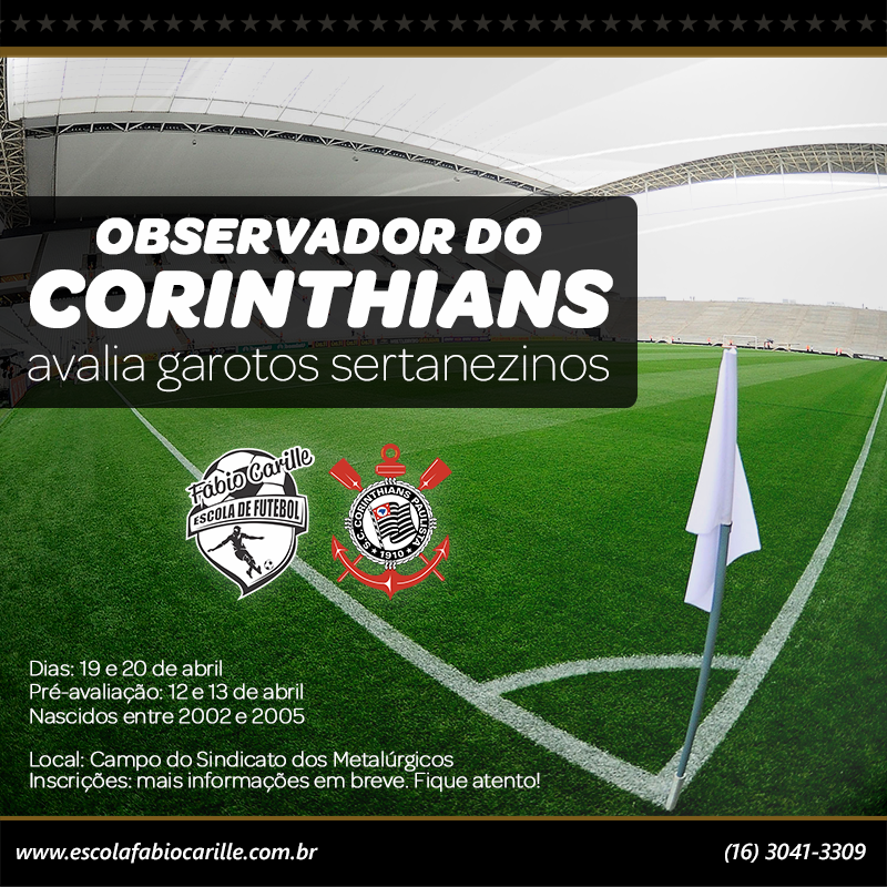 Observador do Corinthians avalia garotos sertanezinos