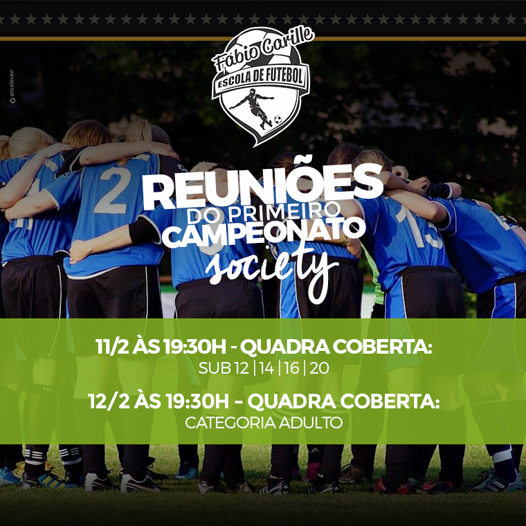 Reuniões do Primeiro Campeonato Society